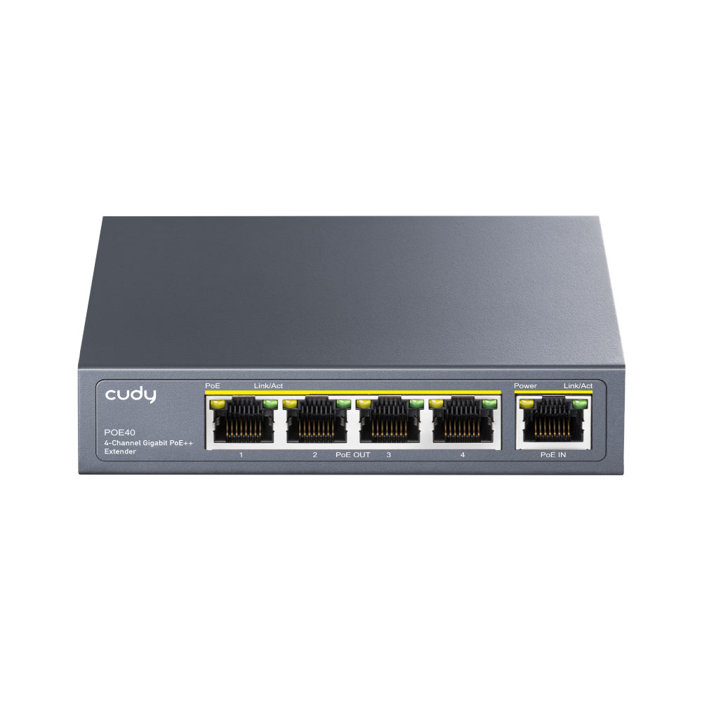 Extensor Gigabit PoE+ de 4 canais