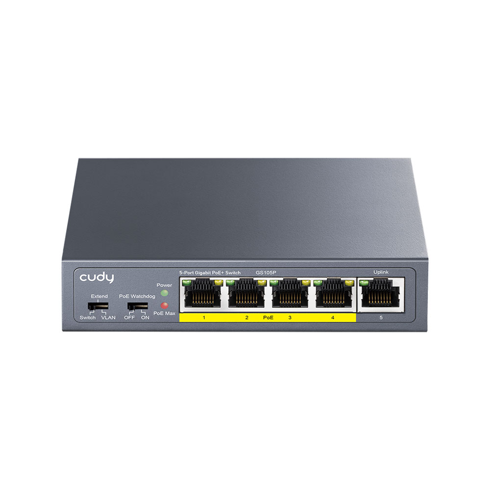 Switch PoE+ Cudy de 5...