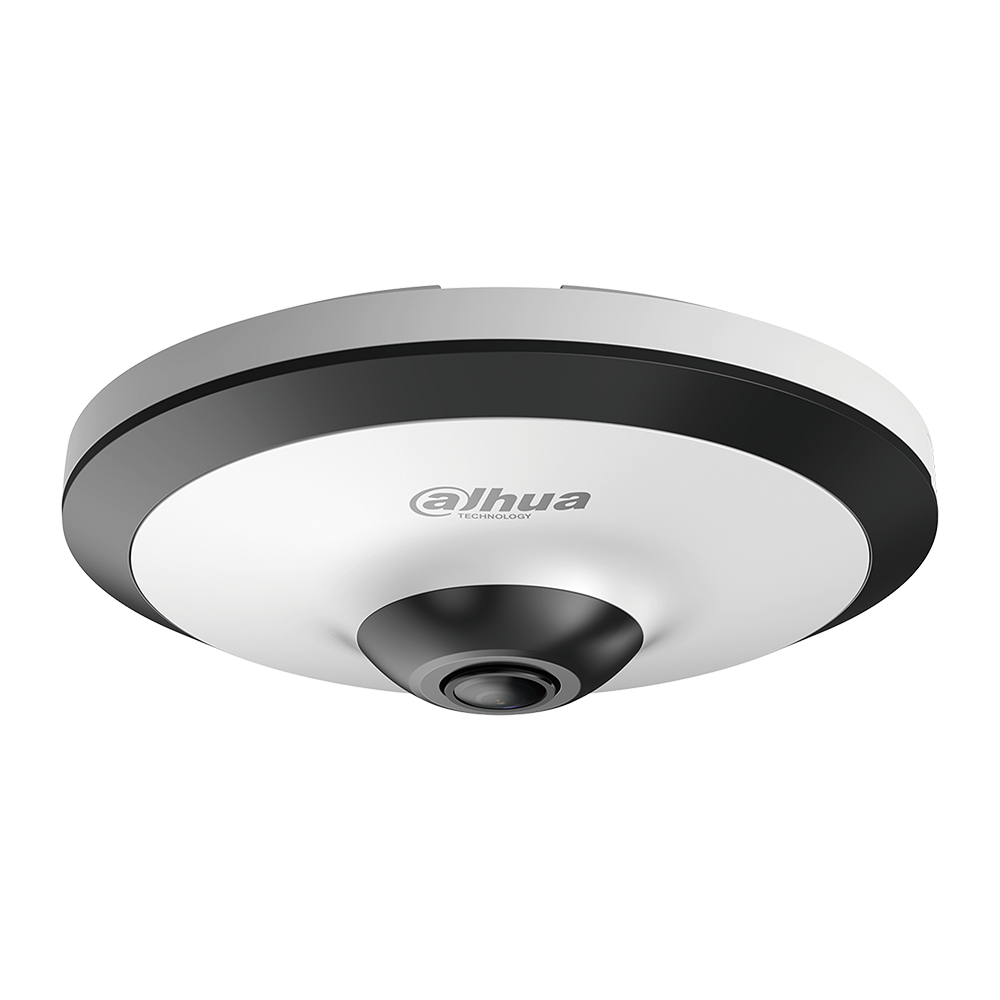 Cúpula olho de peixe da série HDCVI PRO com iluminação IV de 10 m para utilização em interiores