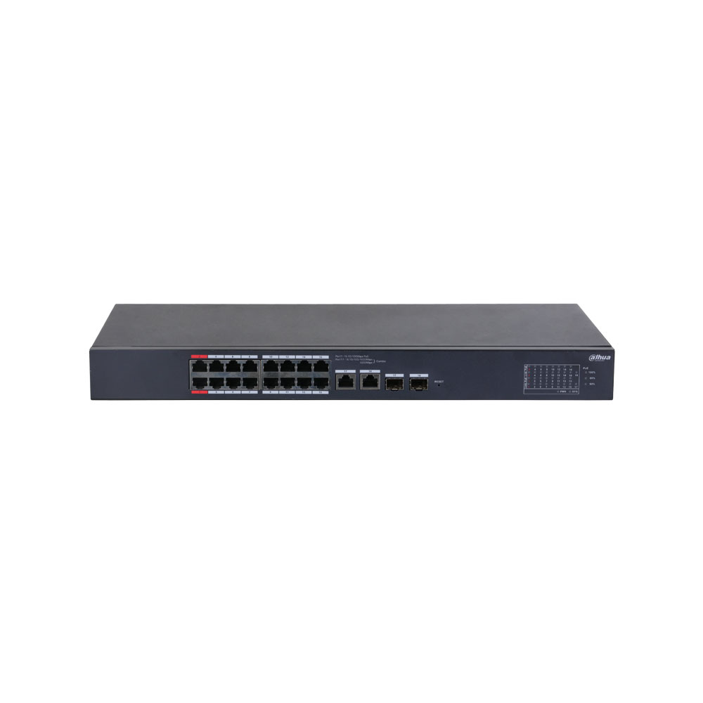 Switch de nuvem gerido L2 de 18 portas com 16 PoE