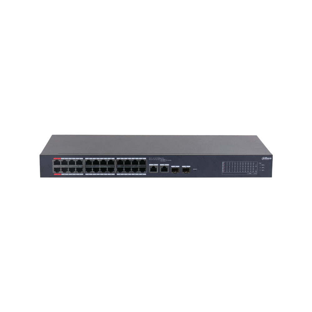 Switch de nuvem gerido L2 de 26 portas com 24 PoE