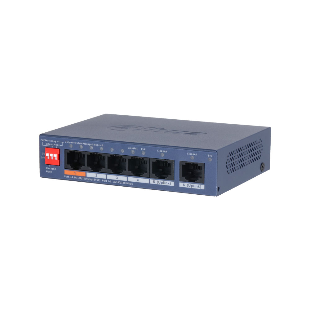 Switch PoE Gigabit Dahua...