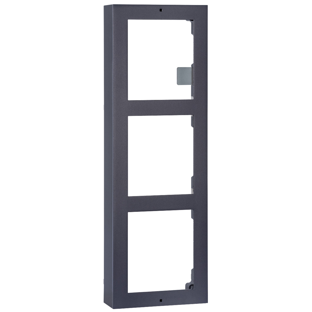 Estrutura HIKVISION para montagem em superfície de 3 módulos de videoporteiros