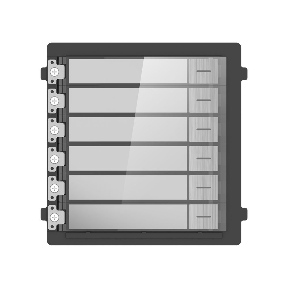 Módulo de 6 botões de pressão HIKVISION KD8