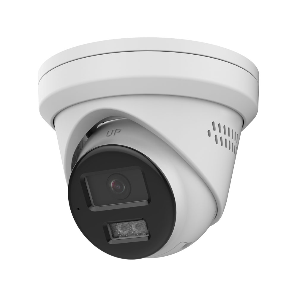 5 MP Smart Hybrid Light Fixed Turret Network Camera - Dome IP 5MP@20ips, H.265+/H.265. ICR, 0,005 lux, Smart Dual Light 30m. Ótica fixa de 2,8 mm. WDR 120dB. Deteção de movimento. Microfone e altifalante incorporados. Ranhura microSD, RJ45, Onvif, IP67, 3AXIS. 12V DC / PoE