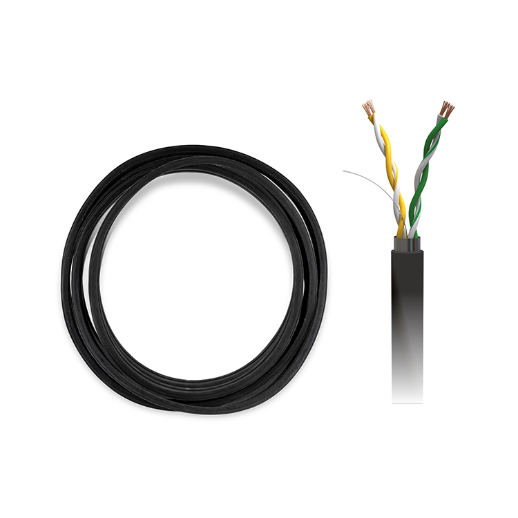 Extensión cable BB2 de 10m para lectores NÜO con conector IP67 - Extensão de cabo BB2 de 10m para leitores NÜO. Conector IP67. Certificado de alta qualidade, retardador de chama, blindado, com dois pares entrançados de fios de cobre 99%.