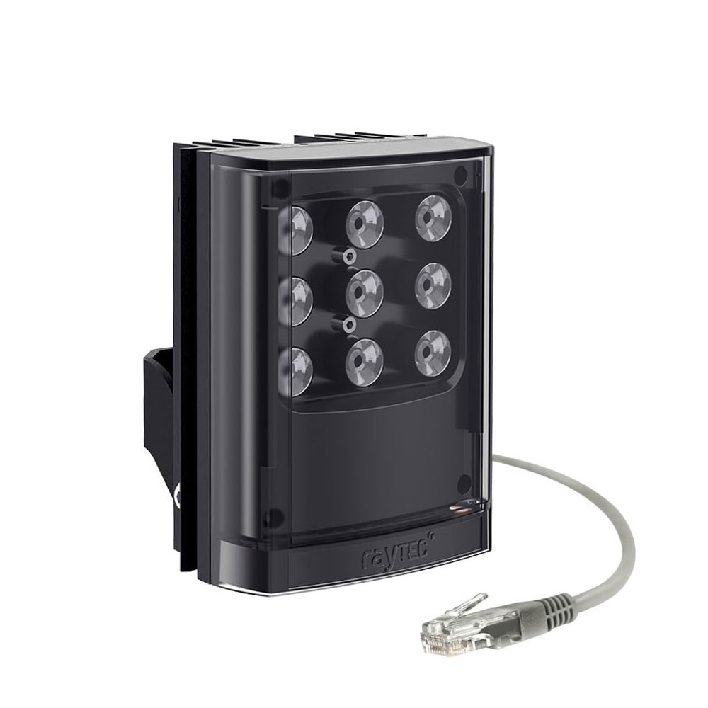 VAR2-POE-i4-1 - Projetor de infravermelhos VARIO2 POE de gama média. Iluminação PoE+ dedicada para câmaras IP. Alcance máximo de 144 metros. Inclui uma lente circular de 10°x10°, uma lente circular de 35°x10° (padrão) e uma lente elíptica de 60°x25°. Tecnologia LED SMT PLATINUM Elite SMT. Tecnologia de redução de pontos quentes (HRT). Sistema de lentes intermutáveis VARIO. Grau de proteção IP66. 5 anos de garantia