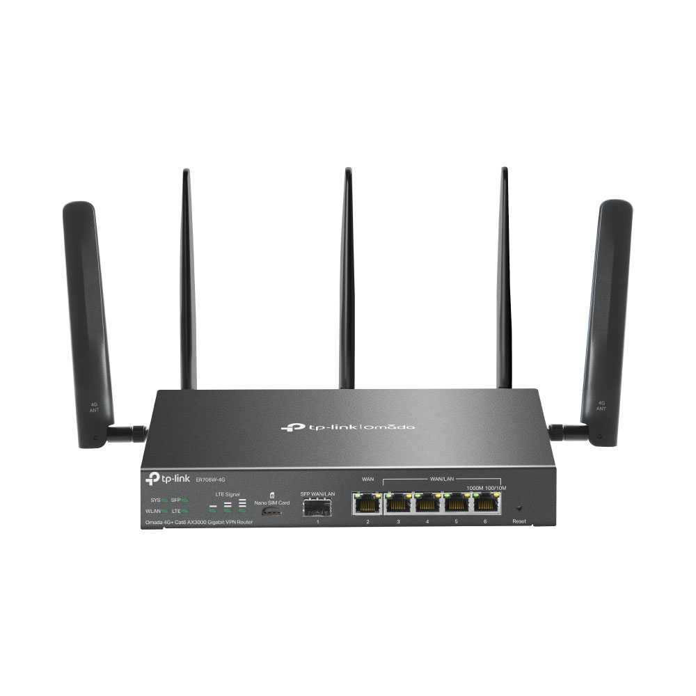 Router VPN Wi-Fi Gigabit 4G+ Cat6 6 AX3000