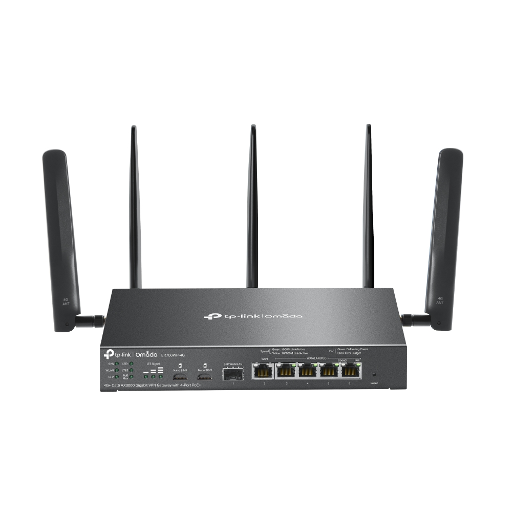 Router VPN 4G+ Wi-Fi 6 AX3000 TP-Link Omada