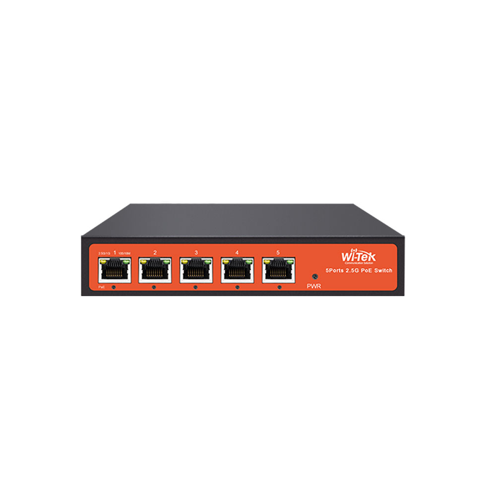 Switch PoE de 5 portas 2,5 GB