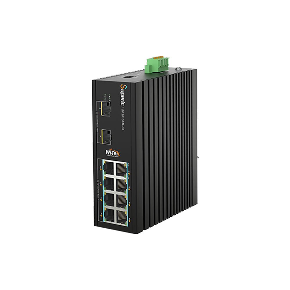 Switch PoE 8 PoE+ Gigabit L2 controlável 8 PoE+ + 2 SFP 2.5G