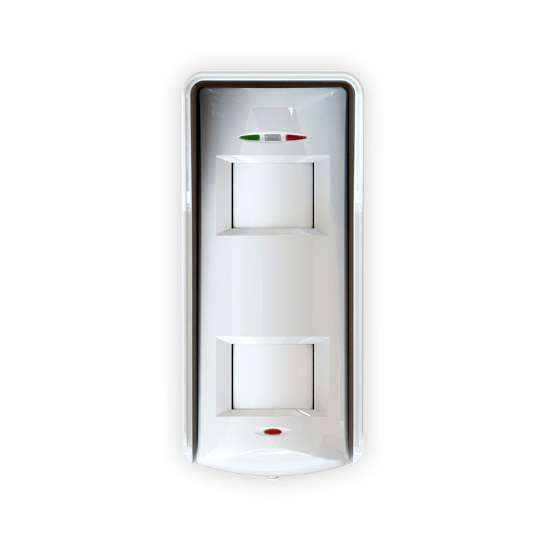 Detetor de exterior Pyronix com tecnologia tripla (2 PIR duplos + micro-ondas Doppler) com anti-animal de estimação até 10 kg