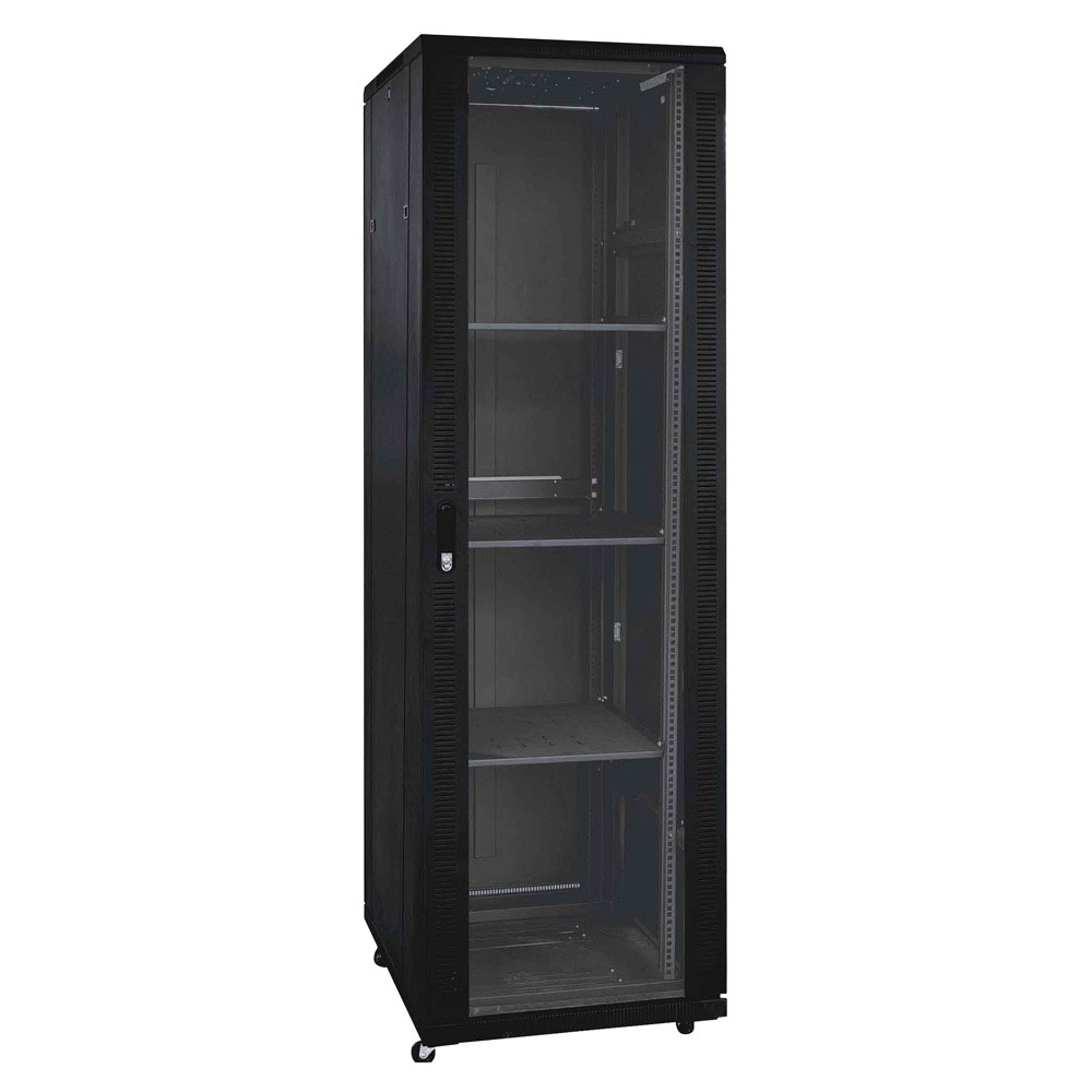 RACK STAND CABINET 35U W/FAN 600*600CM BLACK COLOR - Armário rack Parede 35U altura e tamanho em mm piscina de 600 (comprimento) x 600 (profundidade).