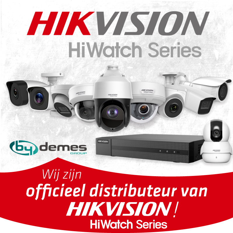 Bydemes officieel distributeur van Hikvision