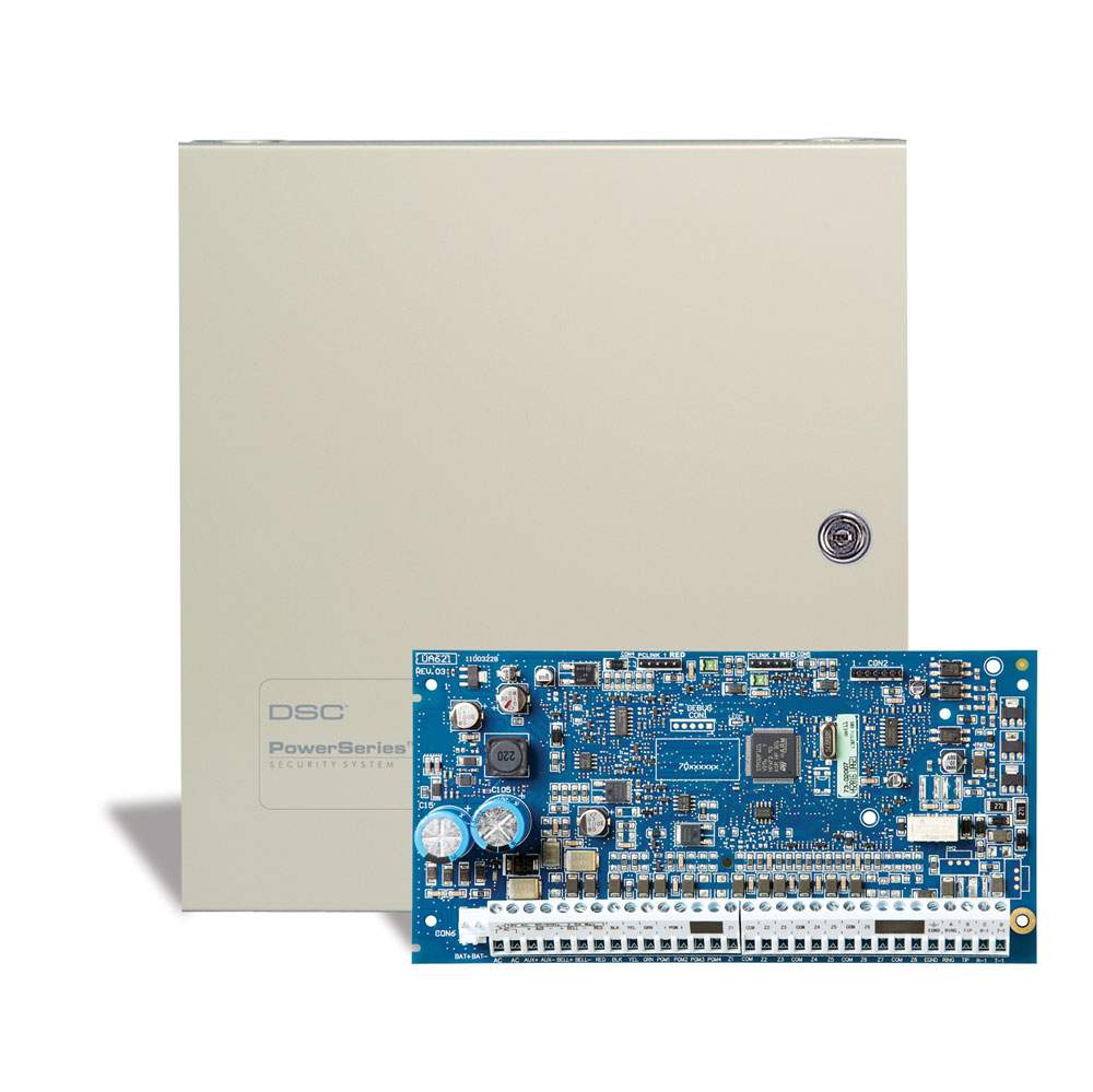 Resultado de imagen para Central Power 8 Zonas hasta 64 + Comunicador Digital + Teclado LCD Alfanumérico y Transformador DSC